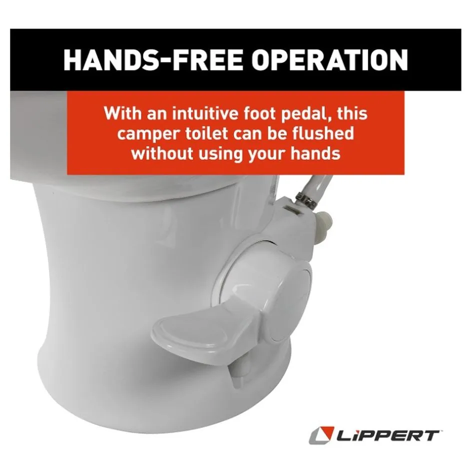 RV TOILET -ELONGATED CERAMIC B